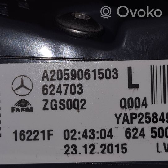 Mercedes-Benz C W205 Luci posteriori del portellone del bagagliaio A2059061503