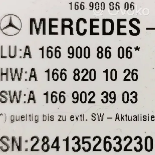 Mercedes-Benz GLE AMG (W166 - C292) Istuimen säädön moduuli A1669008606
