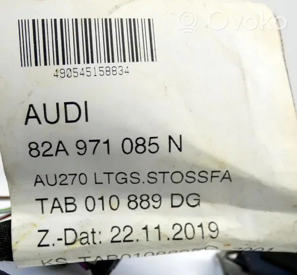 Audi A1 Wiązka przewodów czujnika parkowania PDC 82A971085