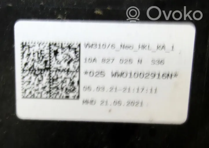 Volkswagen ID.3 Takaluukun/tavaratilan kansi 10A827025N
