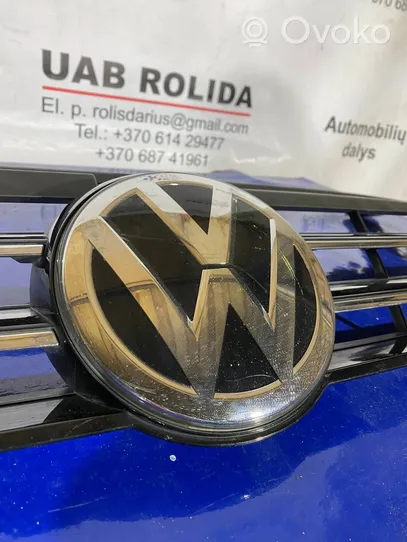 Volkswagen Sharan Grille calandre supérieure de pare-chocs avant 7N0853653B
