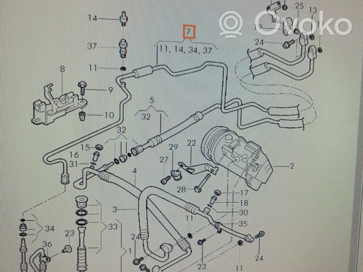 Seat Ibiza III (6L) Tubo flessibile condotto refrigerante 6Q1820741L