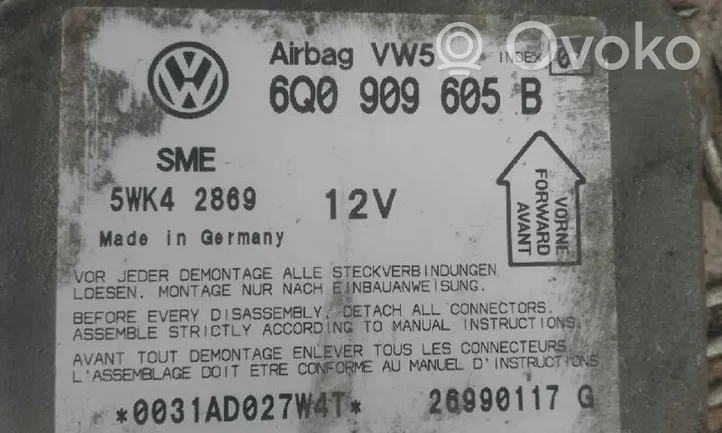 Volkswagen Passat Alltrack Centralina/modulo airbag 1C0909605B