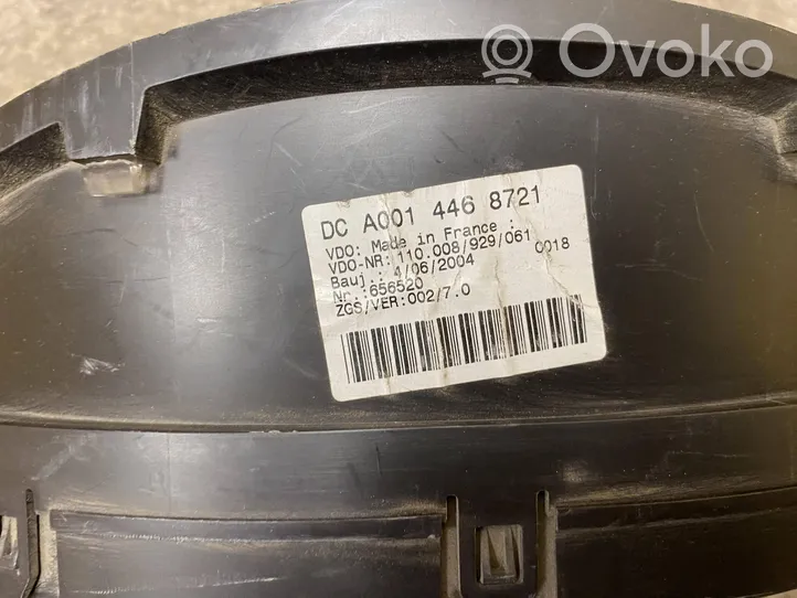 Mercedes-Benz Sprinter W901 W902 W903 W904 Tachimetro (quadro strumenti) A0014468721