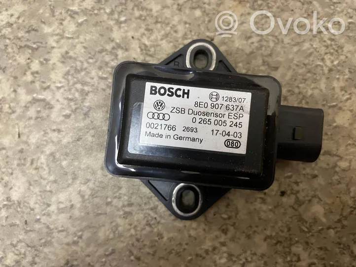 Audi A6 S6 C5 4B Sensore di imbardata accelerazione ESP 8E0907637A