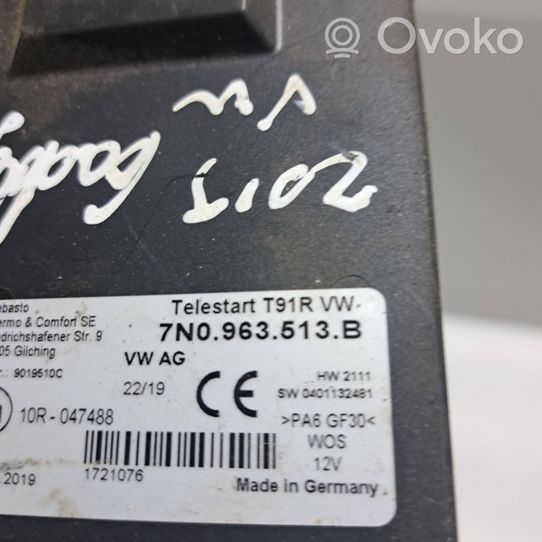 Volkswagen Caddy Sterownik / Moduł Webasto 7N0963513B