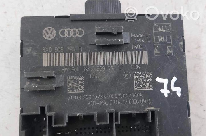 Volkswagen PASSAT B7 Unité de commande module de porte 8X0959795B