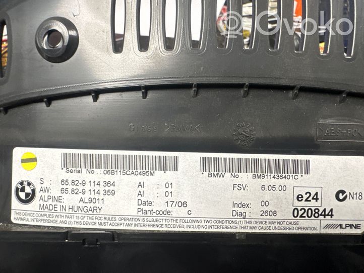 BMW 3 E90 E91 Radio/CD/DVD/GPS-pääyksikkö 65829114364