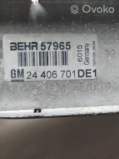 Opel Zafira A Intercooler radiator 24406701