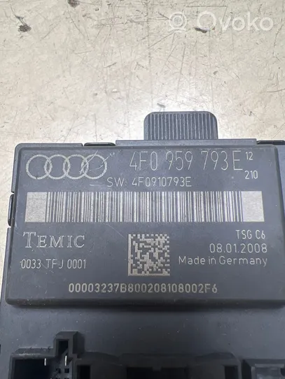 Audi A6 S6 C6 4F Durų elektronikos valdymo blokas 4F0959793E