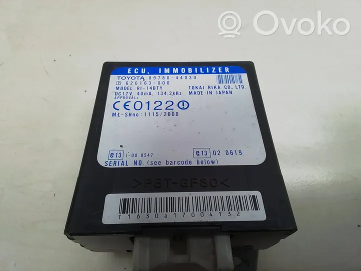 Toyota Avensis Verso Centralina/modulo immobilizzatore 8978044030