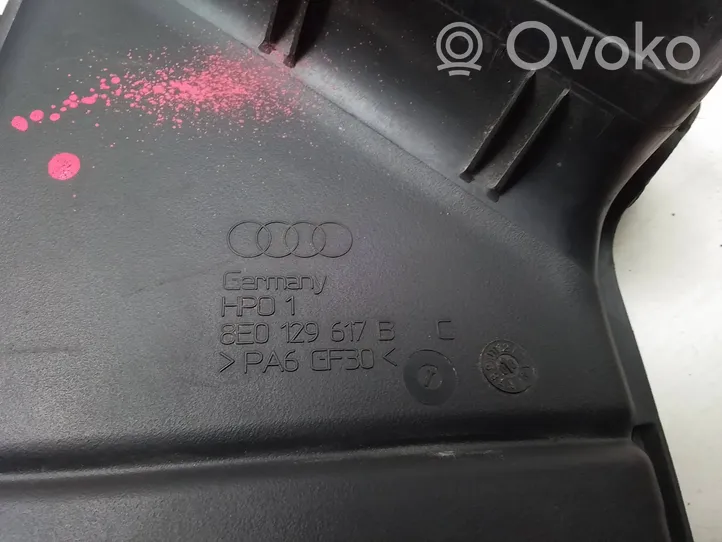 Audi A4 S4 B6 8E 8H Rura / Wąż dolotowy powietrza 8E0129617B