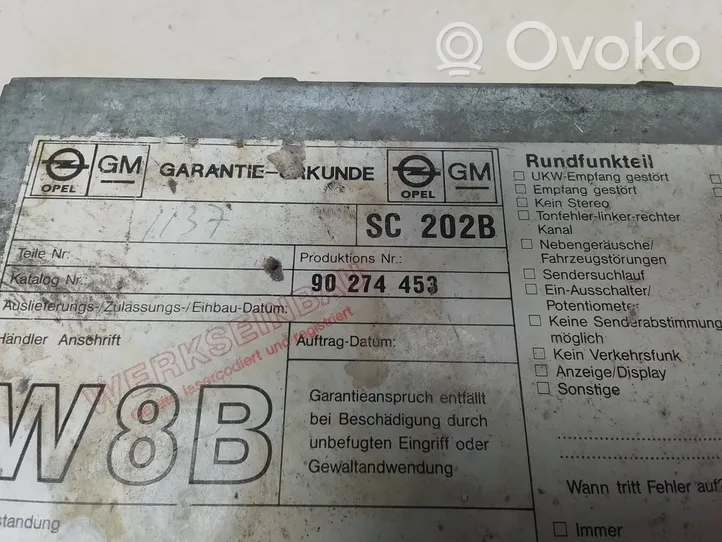 Opel Zafira A Radija/ CD/DVD grotuvas/ navigacija 90274453