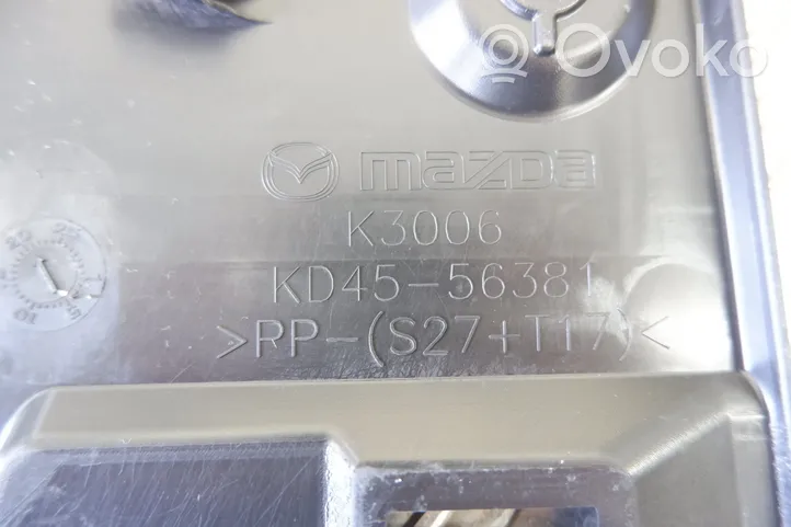 Mazda CX-5 Engine bonnet/hood lock trim molding KD4556381