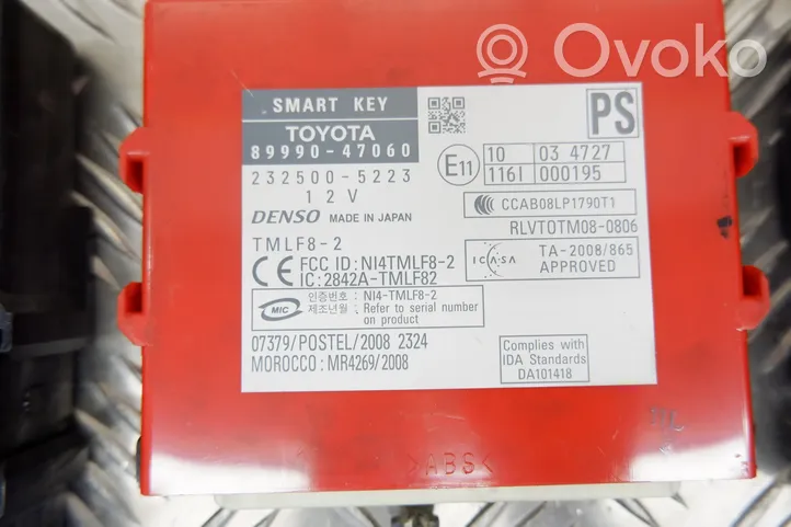 Toyota Prius (XW30) Kit centralina motore ECU e serratura 8999047060