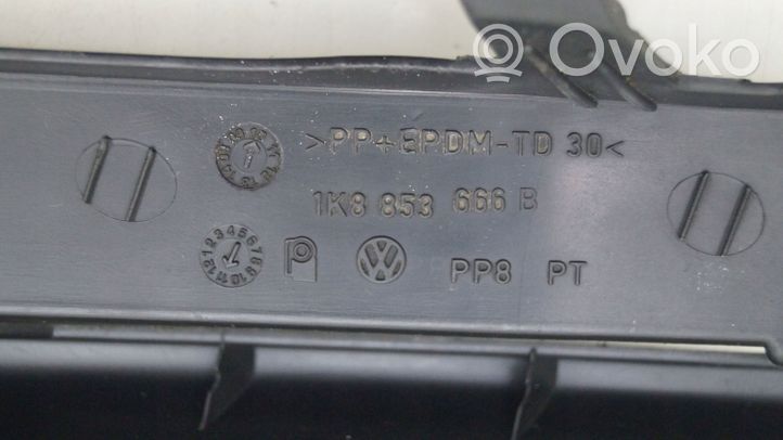 Volkswagen Scirocco Grotelės apatinės (trijų dalių) 1K8853666B
