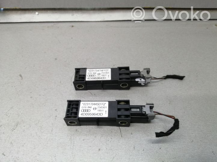 Audi A8 S8 D2 4D Gaisa spilvenu trieciensensors 4D0959643D