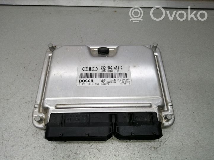 Audi A8 S8 D2 4D Calculateur moteur ECU 4D2907401A