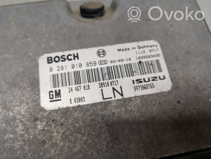 Opel Astra G Calculateur moteur ECU 0281010859