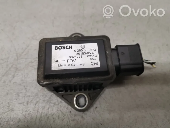 Toyota Avensis T250 Sensore di imbardata accelerazione ESP 0265005273