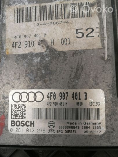 Audi A6 S6 C6 4F Centralina/modulo del motore 4F0907401B