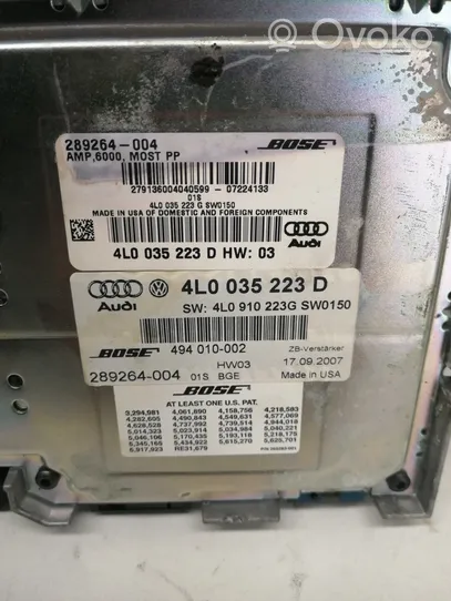 Audi Q7 4L Garso stiprintuvas 4L0035223D