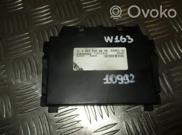 Mercedes-Benz ML W163 Module de contrôle de boîte de vitesses ECU 5WK33846