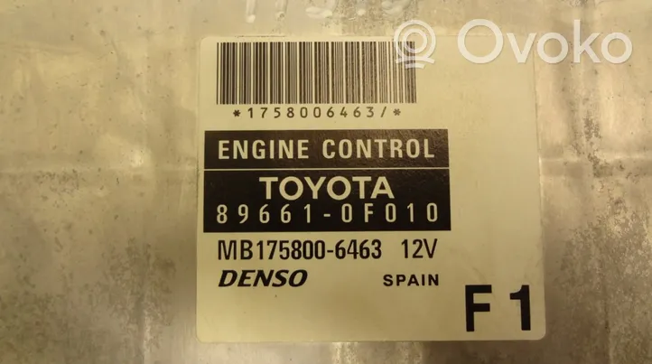 Toyota Corolla Verso E121 Calculateur moteur ECU MB175800-6463