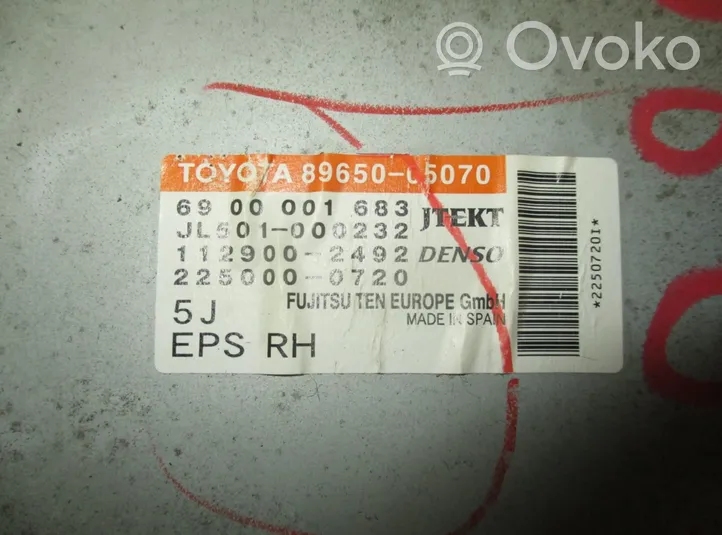 Toyota Avensis T270 Ohjaustehostimen ohjainlaite/moduuli 1129002492