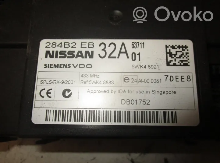 Nissan Navara Sterownik / Moduł centralnego zamka 5WK48921