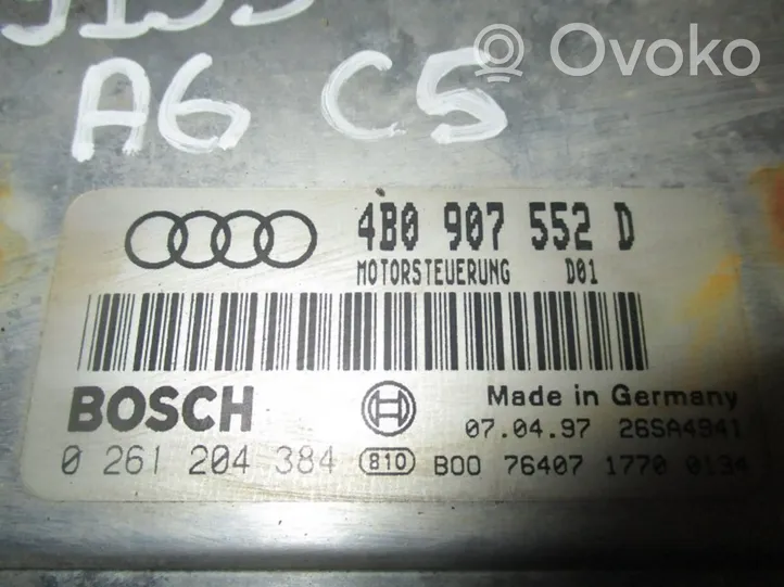 Audi A6 S6 C5 4B Sterownik / Moduł ECU 0261204384