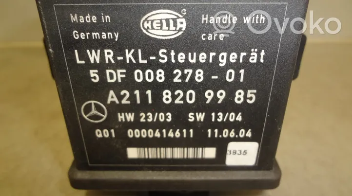 Mercedes-Benz E W211 Relè luci 5DF008278-01