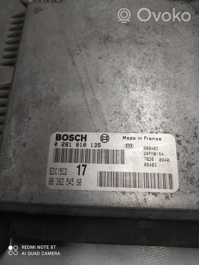 Peugeot 806 Sterownik / Moduł ECU 0281010135