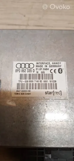 Audi A3 S3 8P Bluetoothin ohjainlaite/moduuli 8P0862335D