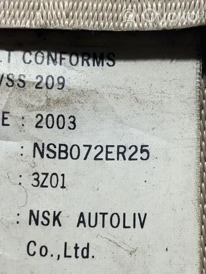 Hyundai Sonata Front seatbelt NSB072ER25