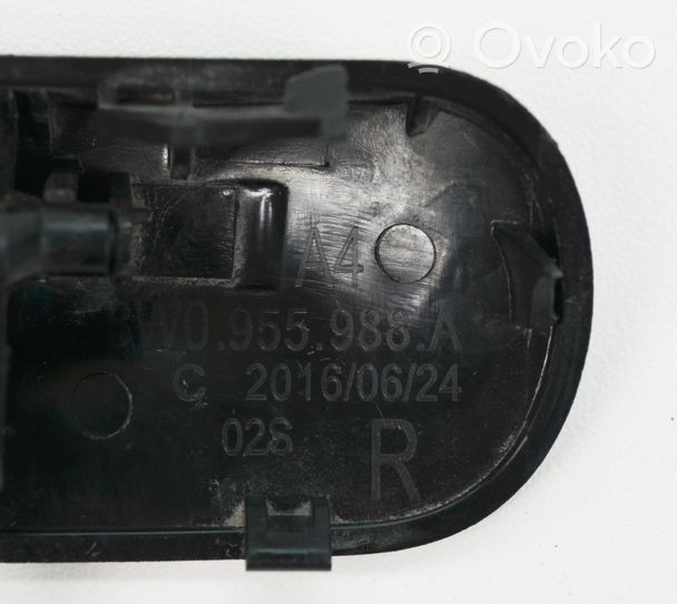 Audi A4 S4 B9 Headlight washer spray nozzle cap/cover 8W0955988A