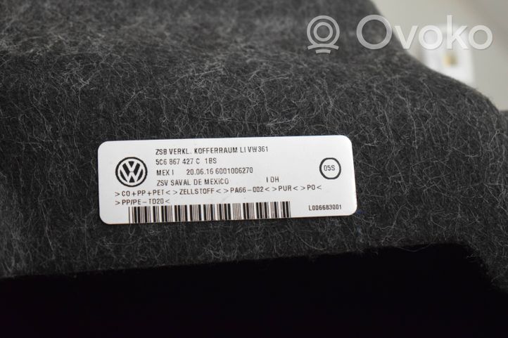 Volkswagen Jetta VI Dolny panel schowka koła zapasowego 5C6867427C