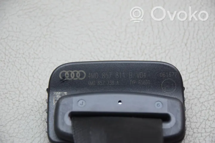 Audi Q7 4M Pas bezpieczeństwa trzeciego rzędu 4M0857811B