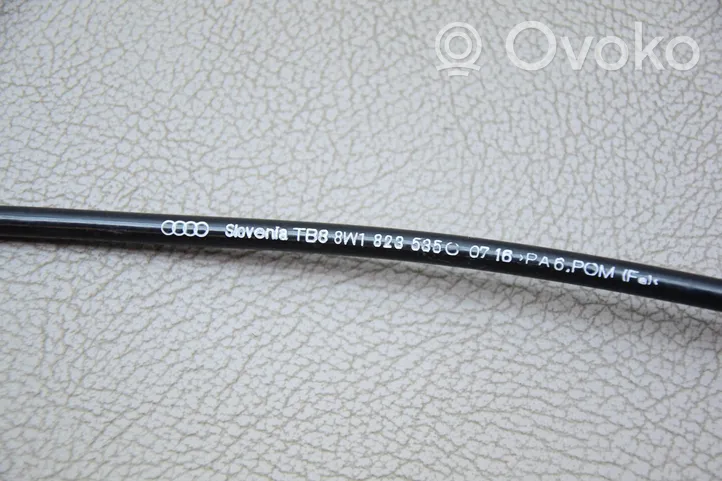 Audi A4 S4 B9 Cavo di rilascio vano motore/cofano 8W1823535