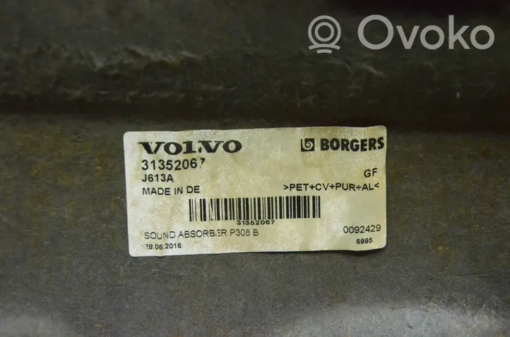 Volvo V60 Osłona termiczna komory silnika 31352067