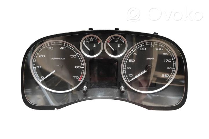 Peugeot 307 Compteur de vitesse tableau de bord 9655476380