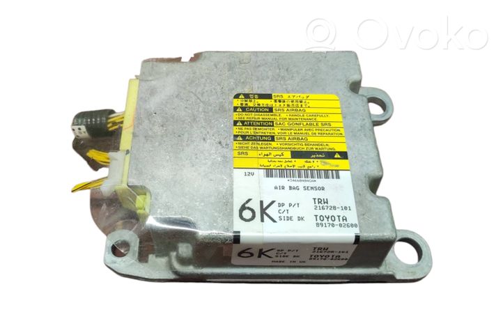 Toyota Corolla E140 E150 Sensor impacto/accidente para activar Airbag 8917002600