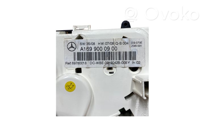 Mercedes-Benz A W169 Panel klimatyzacji A1699000900