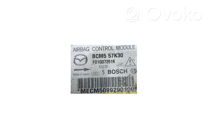 Mazda 3 II Turvatyynyn ohjainlaite/moduuli BCM557K30