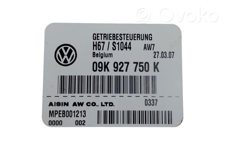 Volkswagen Transporter - Caravelle T5 Module de contrôle de boîte de vitesses ECU 09K927750K