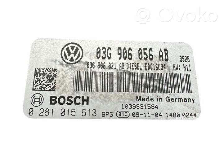 Volkswagen Caddy Sterownik / Moduł ECU 03G906056AB