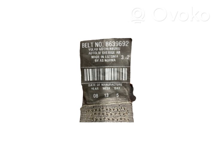 Volvo V50 Ceinture de sécurité avant 8639692