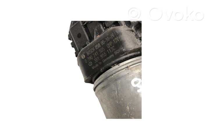 Volkswagen PASSAT B5.5 Motor y varillaje del limpiaparabrisas delantero 3B1955113C