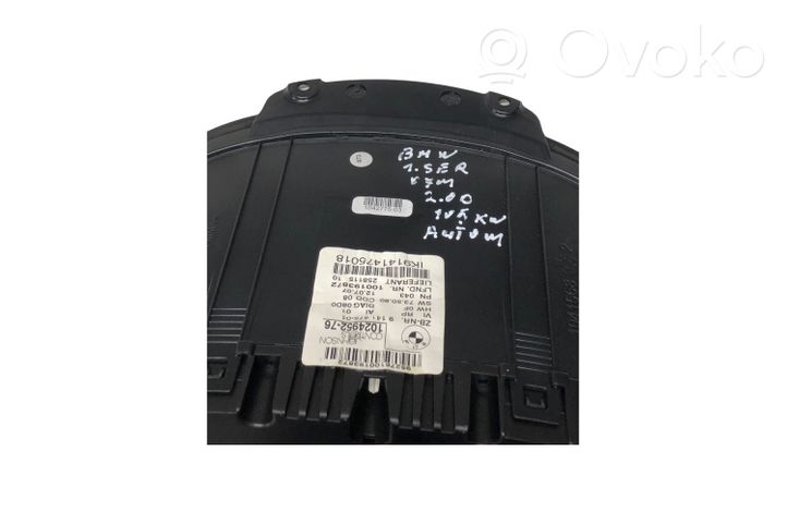 BMW 1 E82 E88 Tachimetro (quadro strumenti) 100193872