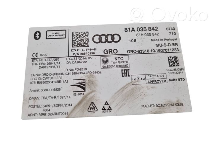 Audi A3 S3 8V Zmieniarka płyt CD/DVD 81A035842